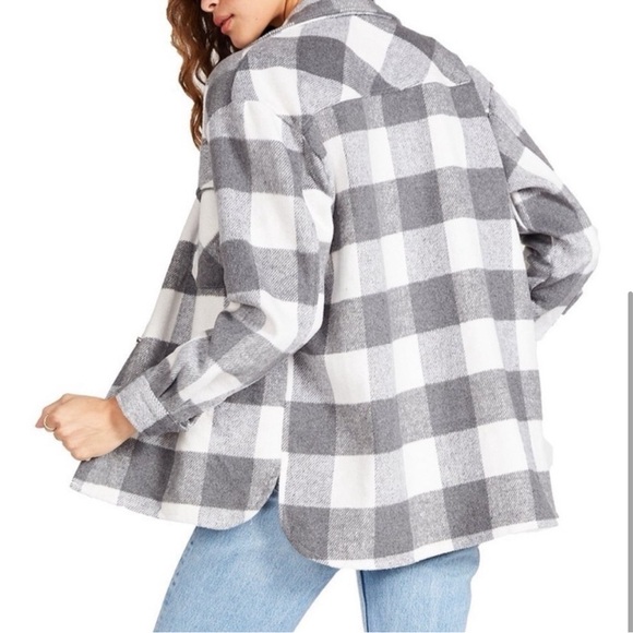 Bb Dakota grey/white shacket NWT retail - Picture 2 of 6